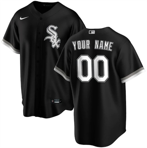 Men's Chicago White Sox ACTIVE PLAYER Custom Black Stitched MLB Jersey